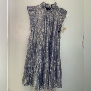 Marie Oliver Silver Dress Size Small